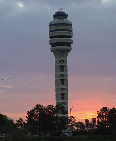 FAA Tower at Sunrise