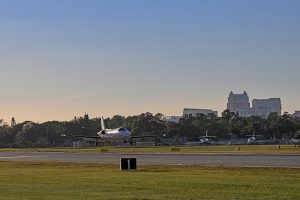 Aircraft Landing at Orlando Executive Airport